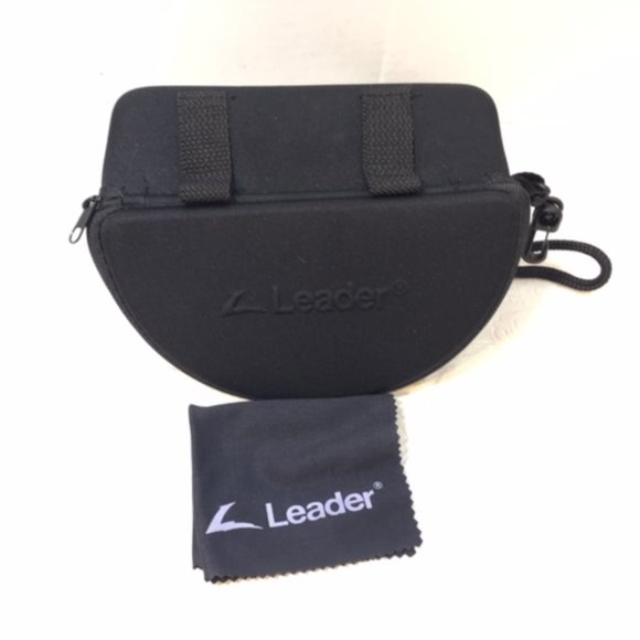 Leader Sports Black Zippered Sunglasses Eyeglass Case - Picture 2 of 7